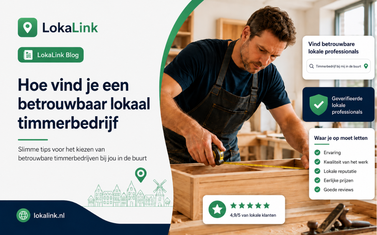 Hoe Vind Je Een Betrouwbaar Lokaal Timmerbedrijf in Nederland?