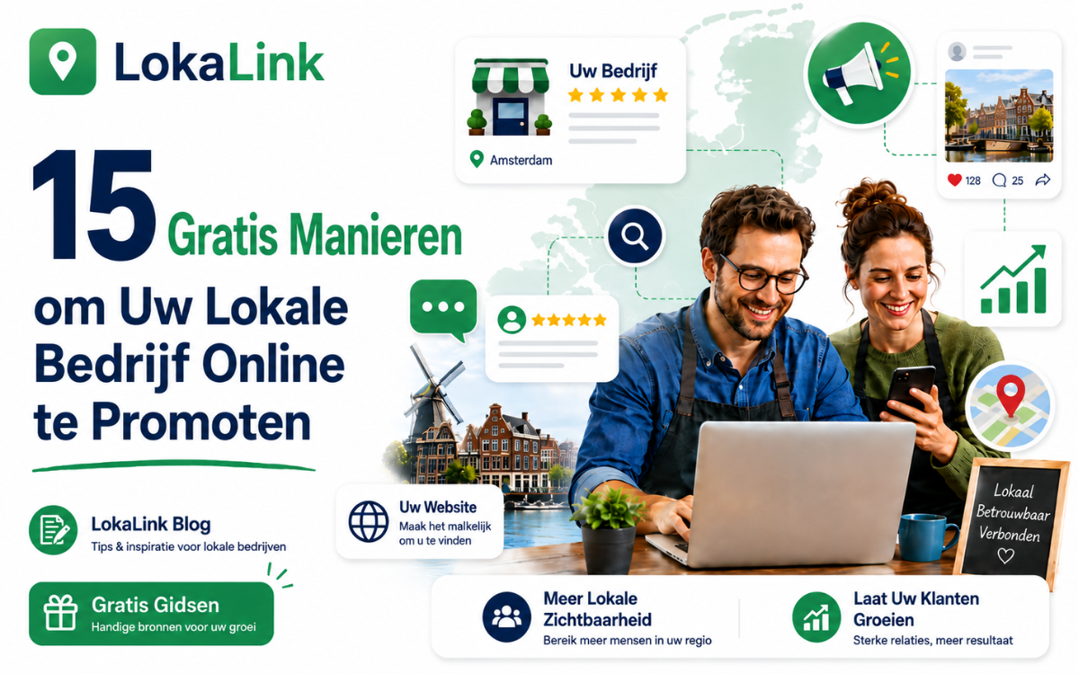 15 gratis manieren om je lokale bedrijf online te promoten