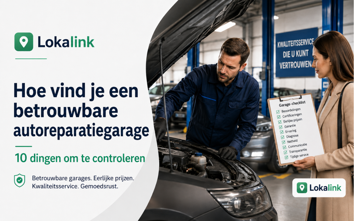 Hoe vind je een betrouwbare autogarage? 10 punten om te controleren