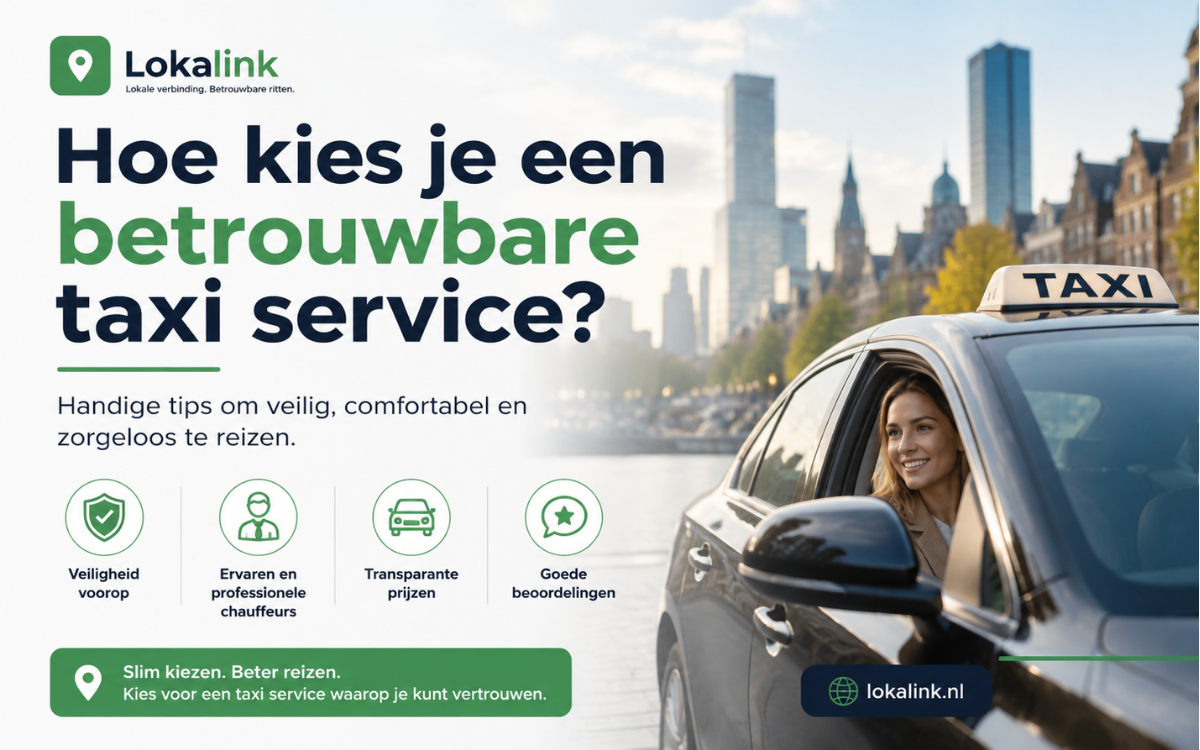 Hoe kiest u een betrouwbare taxiservice in Nederland?