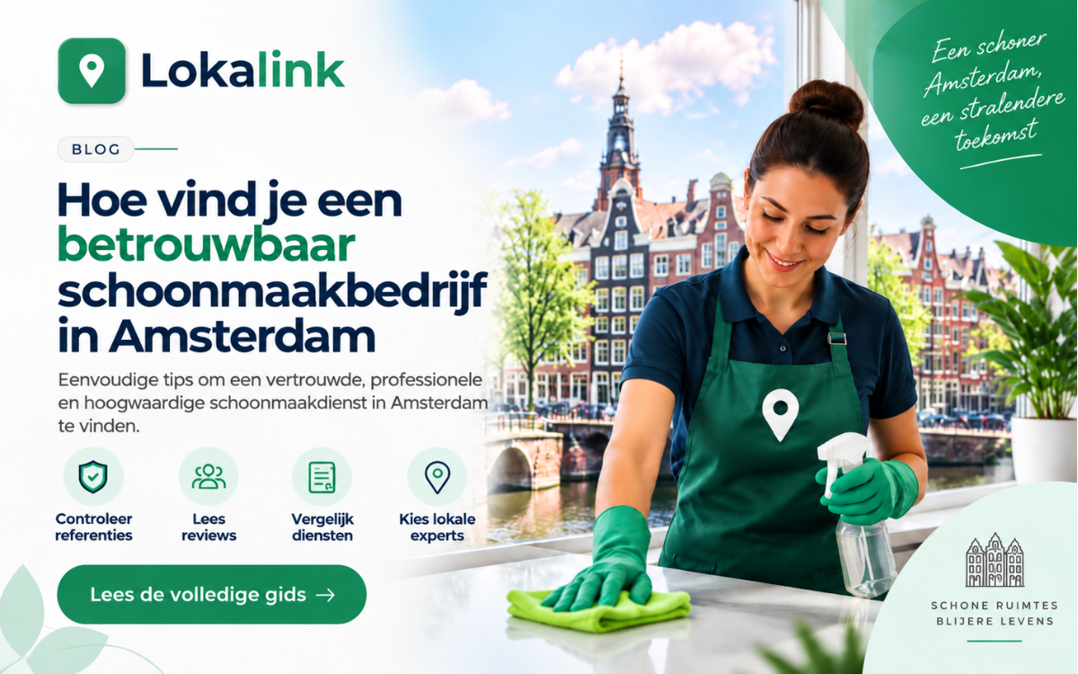 Hoe vind je een betrouwbaar schoonmaakbedrijf in Amsterdam?