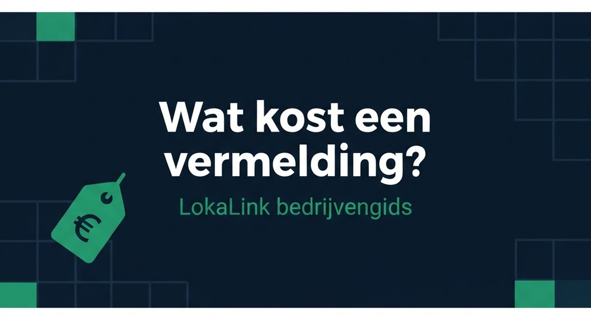 Wat kost het om je bedrijf te vermelden?
