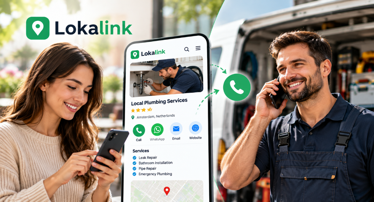 Hoe LokaLink het Klanten Makkelijker Maakt om Contact op te Nemen met je Lokale Bedrijf